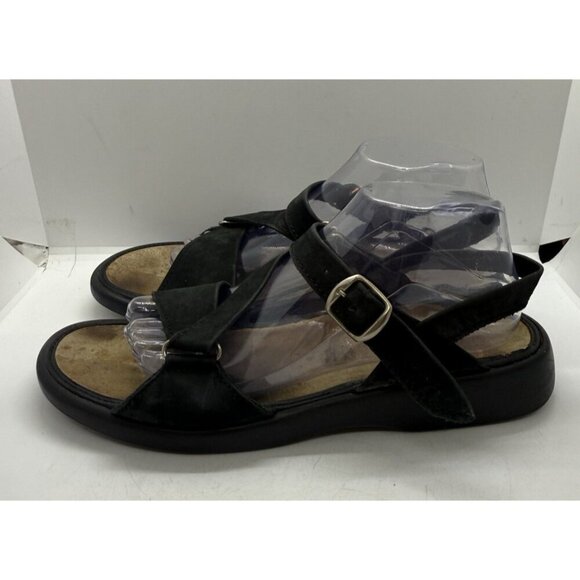 Solidus Luftpoister Natura Leather Sandals Black 8.5G US 10.5/11 Germany Straps - Picture 3 of 9